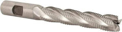 Niagara Cutter - 5/8" Diam, Fine Pitch, 3-1/8" LOC, 4 Flute Cobalt Roughing Square End Mill - Uncoated, 5-1/4" OAL, 5/8" Shank Diam, Single End, 30° Helix - USA Tool & Supply