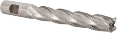 Niagara Cutter - 3/4" Diam, Fine Pitch, 4-1/8" LOC, 4 Flute Cobalt Roughing Square End Mill - Uncoated, 6-3/8" OAL, 3/4" Shank Diam, Single End, 30° Helix - USA Tool & Supply