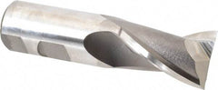 Niagara Cutter - 1-1/8", 1-5/8" LOC, 1" Shank Diam, 4-1/8" OAL, 2 Flute, Cobalt Square End Mill - Single End, Uncoated, Spiral Flute, 30° Helix, Centercutting, Right Hand Cut, Right Hand Flute, Series SP205 - USA Tool & Supply