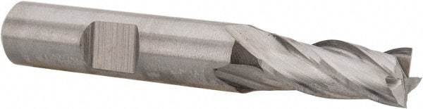 Niagara Cutter - 5/16", 3/4" LOC, 3/8" Shank Diam, 2-1/2" OAL, 4 Flute, Cobalt Square End Mill - Single End, Uncoated, Spiral Flute, 30° Helix, Centercutting, Right Hand Cut, Right Hand Flute, Series SPC408 - USA Tool & Supply