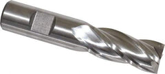 Niagara Cutter - 3/4", 1-5/8" LOC, 3/4" Shank Diam, 3-7/8" OAL, 4 Flute, Cobalt Square End Mill - Single End, Uncoated, Spiral Flute, 30° Helix, Centercutting, Right Hand Cut, Right Hand Flute, Series SPC408 - USA Tool & Supply