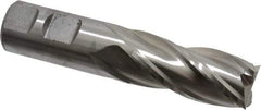 Niagara Cutter - 7/8", 1-7/8" LOC, 7/8" Shank Diam, 4-1/8" OAL, 4 Flute, Cobalt Square End Mill - Single End, Uncoated, Spiral Flute, 30° Helix, Centercutting, Right Hand Cut, Right Hand Flute, Series SPC408 - USA Tool & Supply