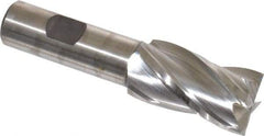 Niagara Cutter - 1", 1-7/8" LOC, 3/4" Shank Diam, 4-1/8" OAL, 4 Flute, Cobalt Square End Mill - Single End, Uncoated, Spiral Flute, 30° Helix, Centercutting, Right Hand Cut, Right Hand Flute, Series SPC408 - USA Tool & Supply
