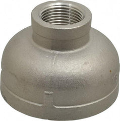 Merit Brass - 2 x 3/4" Grade 304 Stainless Steel Pipe Reducer Coupling - FNPT x FNPT End Connections, 150 psi - USA Tool & Supply