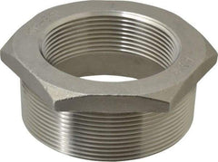 Merit Brass - 4 x 3" Grade 304 Stainless Steel Pipe Hex Bushing - MNPT x FNPT End Connections, 150 psi - USA Tool & Supply