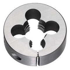 Titan USA - Round Dies; Thread Size: 1/4-20 ; Outside Diameter (Inch): 1-1/2 ; Material: High Speed Steel ; Adjustable: Yes ; Thread Direction: Right Hand ; Series/List: 790 - Exact Industrial Supply