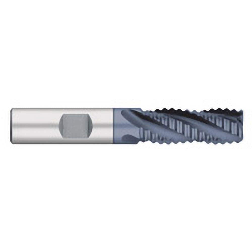 Titan USA - Roughing End Mills; Mill Diameter (Inch): 1/2 ; Mill Diameter (Decimal Inch): 0.5000 ; Number of Flutes: 4 ; Pitch: Coarse ; Length of Cut (Inch): 1-1/4 ; Length of Cut (Decimal Inch): 1.2500 - Exact Industrial Supply