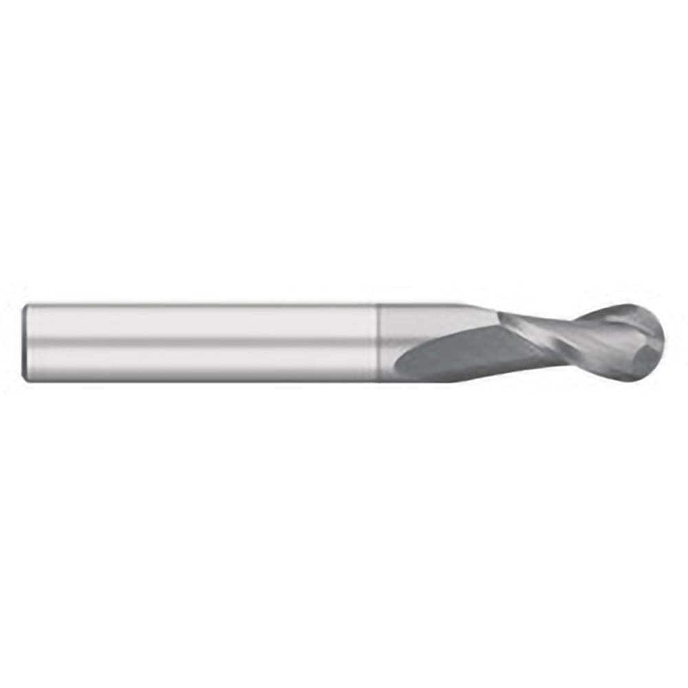 Titan USA - Ball End Mills; Mill Diameter (Inch): 1/2 ; Mill Diameter (Decimal Inch): 0.5000 ; Number of Flutes: 2 ; Length of Cut (Inch): 2 ; Length of Cut (Decimal Inch): 2.0000 ; Material: Solid Carbide - Exact Industrial Supply