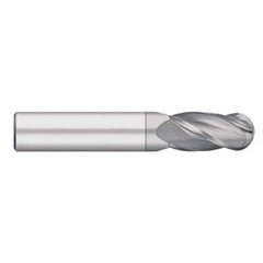 Titan USA - Ball End Mills; Mill Diameter (Inch): 7/8 ; Mill Diameter (Decimal Inch): 0.8750 ; Number of Flutes: 4 ; Length of Cut (Inch): 1-1/2 ; Length of Cut (Decimal Inch): 1.5000 ; Material: Solid Carbide - Exact Industrial Supply