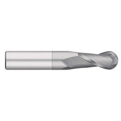 Titan USA - Ball End Mills; Mill Diameter (Inch): 7/8 ; Mill Diameter (Decimal Inch): 0.8750 ; Number of Flutes: 2 ; Length of Cut (Inch): 1-1/2 ; Length of Cut (Decimal Inch): 1.5000 ; Material: Solid Carbide - Exact Industrial Supply