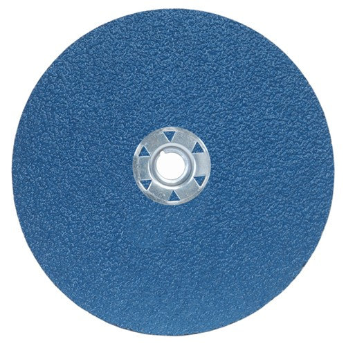 ‎7″ × 1/4″ × 5/8″-11 NorZon BlueFire F826 Fiber Disc 24 Grit Ceramic Alumina/Zirconia Alumina - USA Tool & Supply