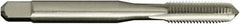 Vermont Tap & Die - #6-32 UNC 2B 3 Flute Bright Finish High Speed Steel Straight Flute Standard Hand Tap - Plug, Left Hand Thread, 50.8mm OAL, 17.46mm Thread Length, H3 Limit, Oversize - Exact Industrial Supply