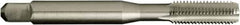 Vermont Tap & Die - #8-32 UNC 2B 4 Flute Bright Finish High Speed Steel Straight Flute Standard Hand Tap - Bottoming, Left Hand Thread, 53.98mm OAL, 19.05mm Thread Length, H3 Limit, Oversize - Exact Industrial Supply