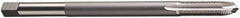 Vermont Tap & Die - 3/8-24 UNF, 3 Flute, Bright Finish, High Speed Steel Spiral Point Tap - Plug Chamfer, Right Hand Thread, 6" OAL, 1-1/4" Thread Length, 9.68mm Shank Diam, 2/3B Class of Fit, Series 3112E - Exact Industrial Supply