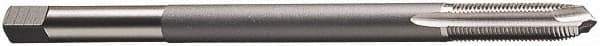 Vermont Tap & Die - 5/16-18 UNC, 2 Flute, Bright Finish, High Speed Steel Spiral Point Tap - Plug Chamfer, Right Hand Thread, 6" OAL, 1-1/8" Thread Length, 8.08mm Shank Diam, 2/3B Class of Fit, Series 3112E - Exact Industrial Supply