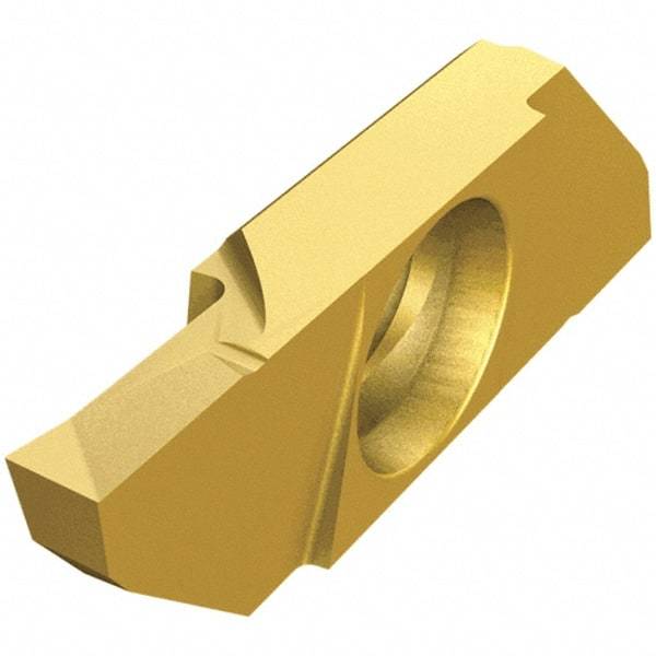 Iscar - SCIL22100 P IC1008 Grade, 0.0394" Cutting Width, Carbide Cutoff Insert - Neutral Lead Angle, 0.0032" Cnr Rad, TiAlN/TiN Coated, Single End - USA Tool & Supply