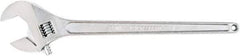 Crescent - 2-7/16" Jaw Capacity, 24" Standard Adjustable Wrench - Steel, Chrome Finish, 24" OAL - USA Tool & Supply