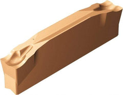 Sandvik Coromant - N123D2D CM 1145 Grade, 0.0591" Cutting Width, Carbide Cutoff Insert - 0° Neutral Lead Angle, 0.0079" Cnr Rad, Oxide Coated - USA Tool & Supply