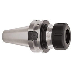 HAIMER - 1/8" to 3/8" Capacity, 160mm Projection, BT40 Taper Shank, ER16 Collet Chuck - 0.0001" TIR, Through-Spindle - Exact Industrial Supply