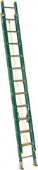 Louisville - 24' High, Type I Rating, Fiberglass Industrial Extension Ladder - USA Tool & Supply