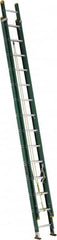Louisville - 28' High, Type I Rating, Fiberglass Industrial Extension Ladder - USA Tool & Supply