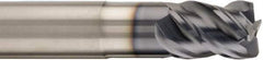 SGS - 12mm, 4 Flute, Single End, Solid Carbide, 1mm Corner Radius End Mill - 83mm OAL, Right Hand Flute, 15mm LOC, Right Hand Cut, 35mm Extended Reach - USA Tool & Supply
