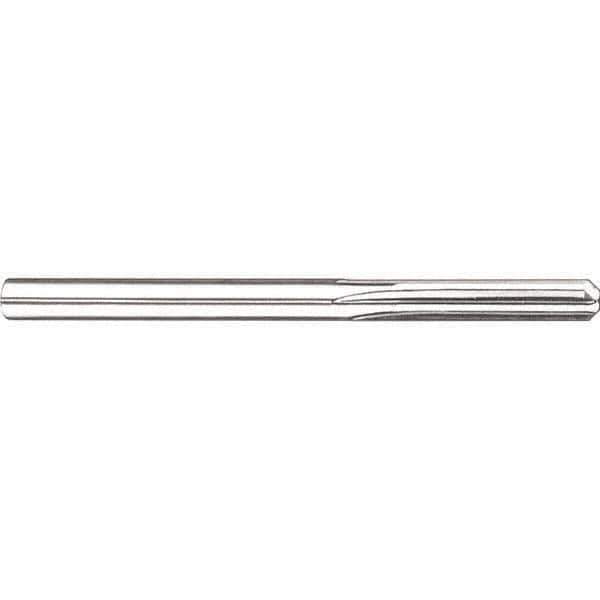 SGS - 3.5mm Solid Carbide 4 Flute Chucking Reamer - Straight Flute, 3.5mm Straight Shank, 63mm OAL - USA Tool & Supply