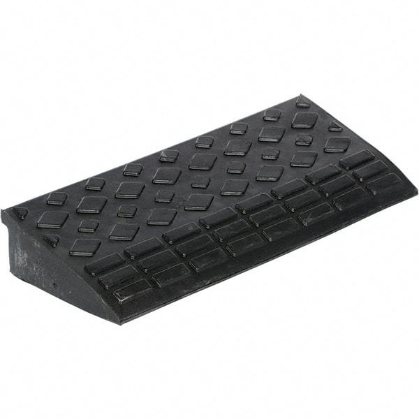 Vestil - 9.68" Long x 23-5/8" Wide, Rubber Rubber Ramp - 4,000 Lb Load Limit - USA Tool & Supply
