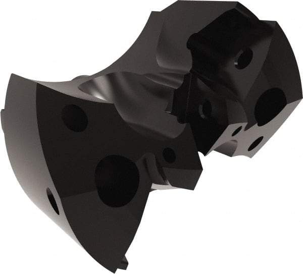Allied Machine and Engineering - Series APX 44, 48mm Max Diam Pilot Insert Drill Head - T-A 1 Pilot Drill, 45/64" Pilot Drill Diam, 2 Nonpilot Inserts - USA Tool & Supply