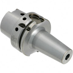 Techniks - 14mm Hole Diam, HSK63A Taper Shank Shrink Fit Tool Holder & Adapter - 90mm Projection, 27mm Nose Diam, Through Coolant - Exact Industrial Supply