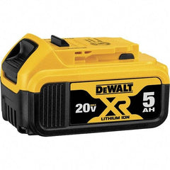 DeWALT - 20 Volt Lithium-Ion Power Tool Battery - 5 Ahr Capacity, 1-1/2 hr Charge Time, Series MAX - USA Tool & Supply