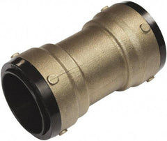 SharkBite - 2-1/8" Outside Diam, Metal Push-to-Connect Tube Coupling - 200 Max psi, Tube to Tube Connection, EPDM O-Ring - USA Tool & Supply