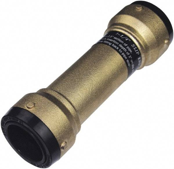 SharkBite - 2-1/8" Outside Diam, Metal Push-to-Connect Tube Coupling - 200 Max psi, Tube to Tube Connection, EPDM O-Ring - USA Tool & Supply