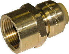 SharkBite - Brass & Chrome Pipe Fittings Type: Adapter Fitting Size: 3/4 x 3/4 - USA Tool & Supply