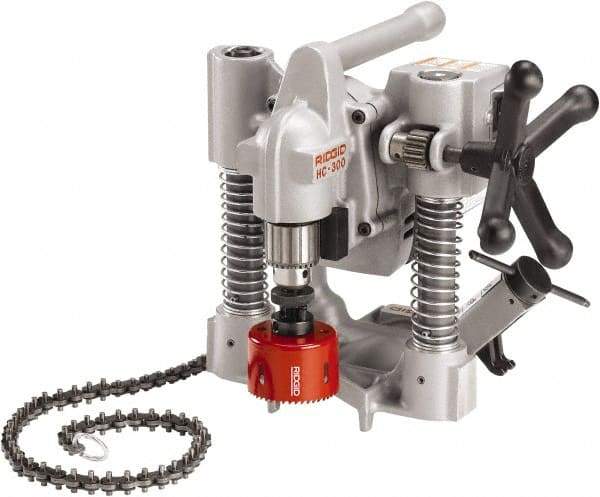 Ridgid - 1/2" Chuck, 3" Travel, Portable Magnetic Drill Press - 360 RPM, 12 Amps, 0.5 hp, 1200 Watts, 115 Volts - USA Tool & Supply