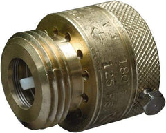 CASH ACME - 3/4" Pipe, 125 Max psi, 2 Color Warning Insulated Brass, Hose Connection Vacuum Breaker - Buna-N Seal, Stainless Steel Spring, FNPT x MNPT End Connections - USA Tool & Supply