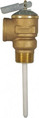 CASH ACME - 3/4" Inlet, 3/4" Outlet, FNPT x MNPT, ASME Safety Relief Valve - 150 Max psi, Bronze, 500000 BTUs - USA Tool & Supply