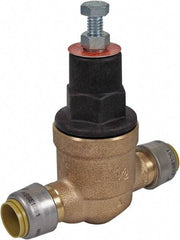 SharkBite - 3/4" Pipe, Push Fit End Connection, Bronze Body Pressure Regulating Valve - EPDM Seal, 200 psi Inlet Pressure, 10 to 70 psi Working Pressure - USA Tool & Supply