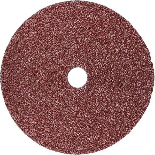 3M - 5" Diam 7/8" Hole 50 Grit Fiber Disc - Coarse Grade, Ceramic, 12,000 Max RPM, Series 988C - USA Tool & Supply