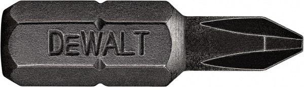 DeWALT - #1 Frearson Bit - 1/4" Hex Drive, 1" OAL - USA Tool & Supply