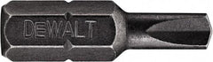 DeWALT - 1/8 Clutch Type G Screwdriver Bit - 1/4" Hex Drive, 1" OAL - USA Tool & Supply