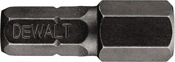 DeWALT - 9/64" Hex Security Bit - 1/4" Hex Drive, 1" OAL - USA Tool & Supply