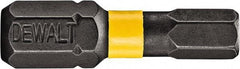 DeWALT - 1/8" Hex Bit - 1/4" Hex Drive, 1" OAL - USA Tool & Supply