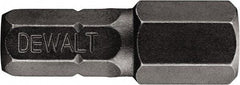 DeWALT - 5/16" Hex Bit - 1/4" Hex Drive, 1" OAL - USA Tool & Supply