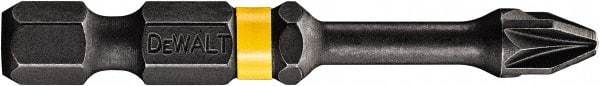 DeWALT - PZ.3 Posidriv Screwdriver Bit - 1/4" Hex Drive, 2" OAL - USA Tool & Supply