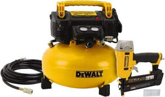 DeWALT - 0.9 hp, 2.6 SCFM at 90 psi, Pancake Compressor - 6 Gal Tank, 10 Amp, 165 psi, 120V - USA Tool & Supply