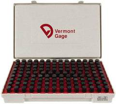 Vermont Gage - 125 Piece, 0.626-0.75 Inch Diameter Plug and Pin Gage Set - Plus 0.0002 Inch Tolerance, Class ZZ - USA Tool & Supply