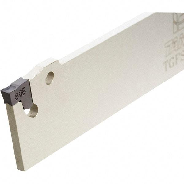 Iscar - 1-1/8" Blade Height, 3.4mm Blade Width, 150mm OAL, Neutral Cut, Single End Indexable Cut-Off Blade - TGFS Blade, Tang-Grip Series - USA Tool & Supply