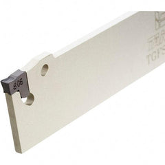 Iscar - 0.685" Blade Height, 3.4mm Blade Width, 110mm OAL, Neutral Cut, Single End Indexable Cut-Off Blade - TGFS Blade, Tang-Grip Series - USA Tool & Supply