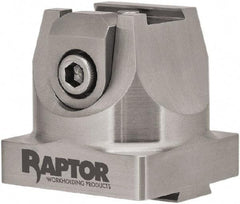 Raptor Workholding - 3/4" Jaw Width, 2" High x 2.07" Long x 2.07" Wide Dovetail Vise - For Use with 4 & 5 Axis Workholding Systems - USA Tool & Supply